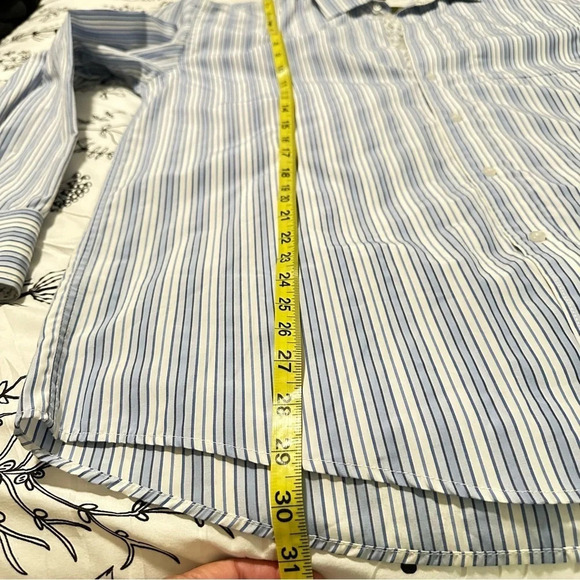 Bogari Men's Size XL Button Up Long Sleeve Shirt Strips‎ with Floral Accents - Picture 6 of 12